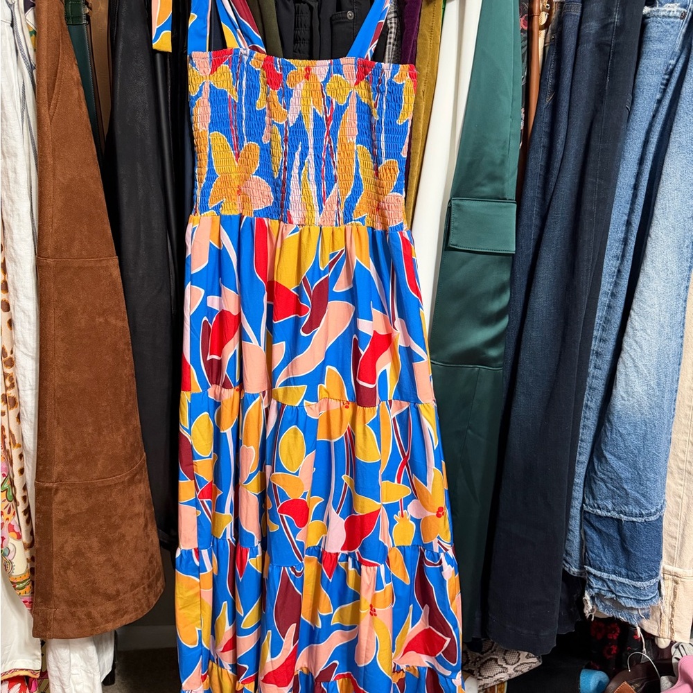 Floral Multicolor Maxi Dress